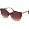 LIU JO LJ752S 618 | Occhiali da Sole Graduati o Non Graduati | Prova Online | Plastica | Cat Eye | Rosa, Trasparente | Adrialenti