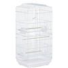 Easycomfort Gabbia per Uccelli con Trespoli, Altalena e Ciotole, Voliera in Metallo e Plastica, 46.5x35.5x92cm, Bianco