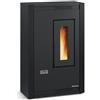 La Nordica Extraflame STUFA A PELLET LA NORDICA EXTRAFLAME LUISELLA 5.0 5,1 KW IN ACCIAIO COLORE NERO AD ARIA