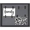 Hama Cornice portafoto da parete, con cordino e pinze, colore: nero, 29,5 x 36,5 cm