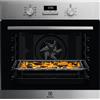 Electrolux Forno Elettrico da Incasso Multifunzione con Grill e Funzione Pizza 72 Litri 60 cm Classe A+ colore Nero/Inox AirFry Serie 700 - EOM3H04X