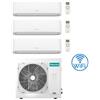 Hisense Climatizzatore Condizionatore Hisense Hi Comfort Wifi R32 Trial Split Inverter 7000 + 9000 + 18000 BTU con U.E. 3AMW72U4RJC Classe A++/A+