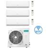 Hisense Climatizzatore Condizionatore Hisense Hi Comfort Wifi R32 Trial Split Inverter 7000 + 9000 + 18000 BTU con U.E. 3AMW62U4RJC Classe A++/A+