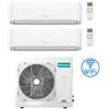 Hisense Climatizzatore Condizionatore Hisense Hi Comfort Wifi R32 Dual Split Inverter 7000 + 18000 BTU con U.E. 3AMW72U4RJC Classe A++/A+