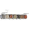 Rayen Colgador especiero de Metal para Ahorrar Espacio, 38 x 9 x 10.5 cm Portaspezie in Metallo per Risparmiare Spazio, 38 x 9 x 10,5 cm, Bianco, 9.44 cm
