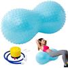 DAJASD Palla da ginnastica, 90 x 45 cm, con pompa ad aria, anti-burst Peanut Massaggio, per gravidanza, fitness | Pregnancy Balls per yoga, ginnastica, allenamento Core - blu