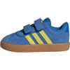 adidas VL Court 3.0 Shoes Infants, Scarpe Unisex-Bimbi 0-24, Ftwr White/Bright Red/Bliss Pink, 25 EU