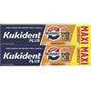 PROCTER & GAMBLE SRL Kukident Plus Bipacco Morso insuperabile - 2x57 grammi maxi formato - sapore neutro