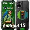 BV4800SE Android 15 Rugged Smartphone, 12GB(4+8)+64GB/2TB TF Octa Core, 90Hz 6.5