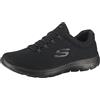 Skechers Summits Lite, Scarpe da Ginnastica Donna, Black Mesh Black Trim, 38.5 EU