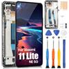 ARSSLY Schermo per Xiaomi Mi 11 Lite 5G NE/NE 5G / Mi 11 Lite 4G / 11 Lite 5G LCD Display Touch Screen Assemblea Sostituzione Schermo di Vetro Digitalizzatore con Riparazione Kit(6,55,Nero con Cornice)