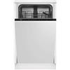Beko DIS35023 Beko Lavastoviglie SLIM da incasso scomparsa totale, 45 cm, 10 coperti, LED, Mezzo carico