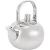Joyzan Teiera per Fornelli, Bollitore 1L con Colino da Tè e Manico in Acciaio Inox Acqua Bollente Caffettiera Classico Fornello Fondo Piatto Adatto Gas Fornello Elettrico Induzione Fuoco Argento(14cm)