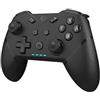 EgoGear - Controller wireless SC20 nero per Nintendo Switch, Switch OLED, PS3 e PC - Indicatore di carica e numero di giocatori - Design ergonomico - 550mAh