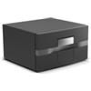 Vitrifrigo D20A Frigo-Freezer, Apertura a cassetto, Nero, 20 Litri, All in one, Serie COMPACT DRAWER, Termostato Digitale, Night Mode, A x L x P 25x44x44.5 cm