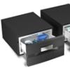 Vitrifrigo D30A Frigo-Freezer, Apertura a cassetto, Nero, 30 Litri, All in one, Serie COMPACT DRAWER, Termostato Digitale, Night Mode, A x L x P 25x44x58.5 cm