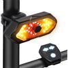 EBUYFIRE Fanale posteriore della bicicletta con segnali di svolta, fanale posteriore della bicicletta con telecomando senza fili, USB ricaricabile 5 modalità impermeabile fanale posteriore del ciclismo