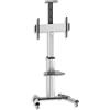 Techly Professional Supporto da pavimento con una mensola Trolley TV LCD, LED, Plasma 37''-70''