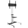 Techly Professional Supporto da pavimento con una mensola, Trolley TV LCD, LED, Plasma 50''-92''