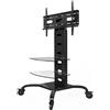 Techly Professional Supporto da pavimento con 2 mensole Trolley TV LCD, LED, Plasma 32''-70''