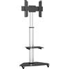 Techly Professional Supporto da pavimento con mensola Trolley TV LCD, LED, Plasma 37''-70'' Silver