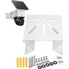 TEKCAM Supporto angolare compatibile con telecamera di sorveglianza Eufy Security SoloCam S340/E30/E42, montaggio ad angolo esterno in metallo per telecamere CCTV, supporto angolare universale per interni ed