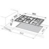 DE LONGHI - PIANO COT 90CM 5F+1TC INOX - SPEDIZIONE GRATUITA