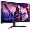 AOC - Monitor 31.5' LED VA Curvo Gaming CQ32G2SE / BK 2560x1440 2K Ultra HD Tempo di risposta 1ms Frequenza di aggiornamento di 165 (Hz) - SPEDIZIONE GRATUITA