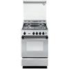 De Longhi - Cucina Elettrica SEX-554N 4 Zone di Cottura Fuochi a Gas Forno Elettrico Classe B Dimensioni (A x L x P cm) 85 x 50 x 50 cm Colore Acciaio - SPEDIZIONE GRATUITA