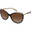 Ralph by Ralph Lauren Ralph RA5150 1090/13 | Occhiali da Sole Graduati o Non Graduati | Prova Online | Plastica | Cat Eye | Nero, Oro, Avorio | Adrialenti