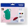 Brother MULTIPACK CARTUCCIA ORIGINALE BROTHER LC-227XL NERO LC-225XL CYM LC227XLVALBP MFC-J 4420DW