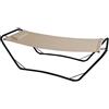 GARDEN FRIEND (TG. 33x88x10 cm) Amaca con supporto java In acciaio e PVC 600d Colore beige. -