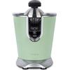 H.Koenig Spremiagrumi elettrico professionale a braccio in acciaio inox verde pastello AGR88 Senza BPA, veloce, automatico, silenzioso, potente, beccuccio antigoccia, 160W