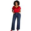 FIORELLA RUBINO: T-Shirt in Raso e Jersey Curvy Size Nero Stagione Primavera Estate 2025.