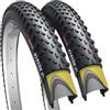 Fincci Coppia Copertoni MTB 29 Pollici 29x2.10 Pieghevoli 60 TPI Rinforzati Cordone Acciaio Protezione Anti-Foratura LVL3 1mm per XC, Trail e Uso Quotidiano