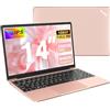 bvate 2025 PC Portatile Win 11 Computer 14 Pollici Metal Shell Notebook 256GB Supporta l' espansione 1TB SSD 2.4G+5G 1080P con mouse senza fili & & Film in lingua siliconica per tastiera(Italiana)-Oro rosa