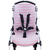 JYOKO KIDS Fodera per Passeggino e Carrozzina compatibile con Bugaboo Bee 3, Bee 5, Bee Plus Realizzata in Tessuto di Cotone Elastico, Morbido e traspirante (Pink Island)