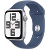 APPLE Smartwatch apple watch se gps 44mm silver case blue band