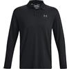 Under Armour Polo da Uomo a Maniche Lunghe Perf Nero/Grigio M, Nero, M