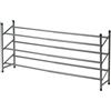 WELL HOME MOBILIARIO & DECORACIÓN Well Home Scarpiera estensibile in ferro con 3 ripiani e pomelli in PP 23 x 61,5 x 50 cm