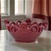Ceramiche Sofia Stand Centrotavola Pallina in Ceramica di Caltagirone Ø 25/30 cm — Bordeaux - 30 cm / Linea Bordeaux