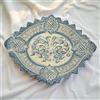 Ceramiche Sofia Stand Centrotavola Traforato in Ceramica di Caltagirone 42×30 cm — Monocromia Blu - 30 cm / Linea Mono Blu