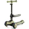 Kinderkraft Monopattino Halley a 3 Ruote Cavalcabile 2in1 con Luci Colore Verde