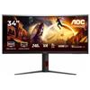AOC CU34G4Z Monitor Curvo 34 Fast VA 240Hz WQHD 1ms Hub USB 2*HDMI/DisplayPort
