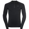 Odlo (TG. L) Odlo Maglietta a Maniche Lunghe da Uomo Performance Warm Eco con Chiusur