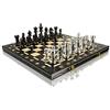 Master of Chess Scacchiera in Legno 41 cm - Fatto a Mano Scacchiera Portatile - Grandi Set di Scacchi Pieghevoli per Bambini e Adulti - Pezzi Staunton NO.6 in Plastica