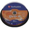 Verbatim Confezione DVD-R Verbatim 4,7GB 16X 10Pcs [43523/10]