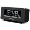 techno line Technoline WT295 - Radiosveglia con display positivo e negativo, 120 x 57 x 45 mm, colore: Nero opaco