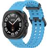 GIOPUEY Cinturini Compatibile con Samsung Galaxy Watch Ultra 47mm, Morbido Silicone Cinturino [Resistente all'Usura] [Traspirante] - Sky Blue