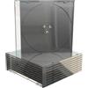 MediaRange Custodia Singola CD/DVD Trasparente Clear Black Tray Slim 5,2mm BOX21
